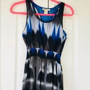 Arden B Maxi Dress Blue Black White XS NWOT
